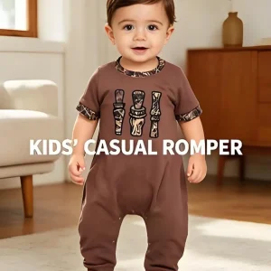 Baby Infant Boys Camo Duck Call Romper