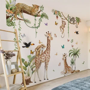Adorable Woodland Creatures Wall Decals -Peel and Stick